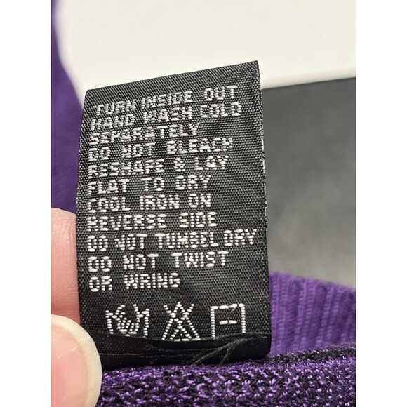 Paul Simon Peacock Poncho OS Purple Teal Artsy Boho Wearable Art - Picture 13 of 14